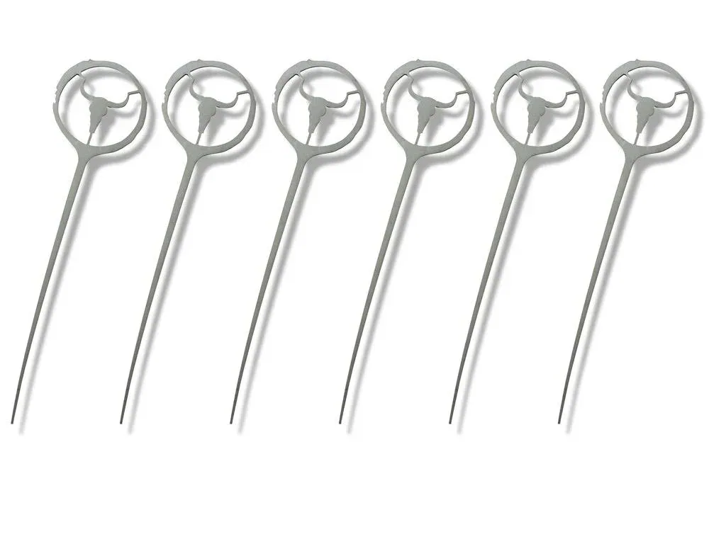 Burger skewer set of 6 made of stainless steel