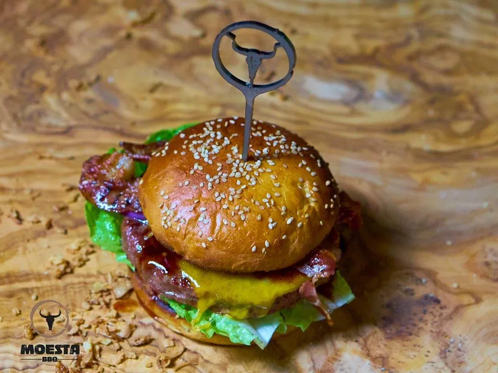 Burger skewer set of 6 made of stainless steel
