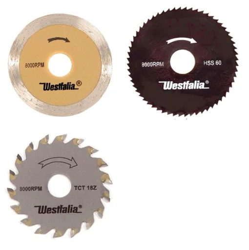 Saw blade set 3 pcs. for mini plunge saws
