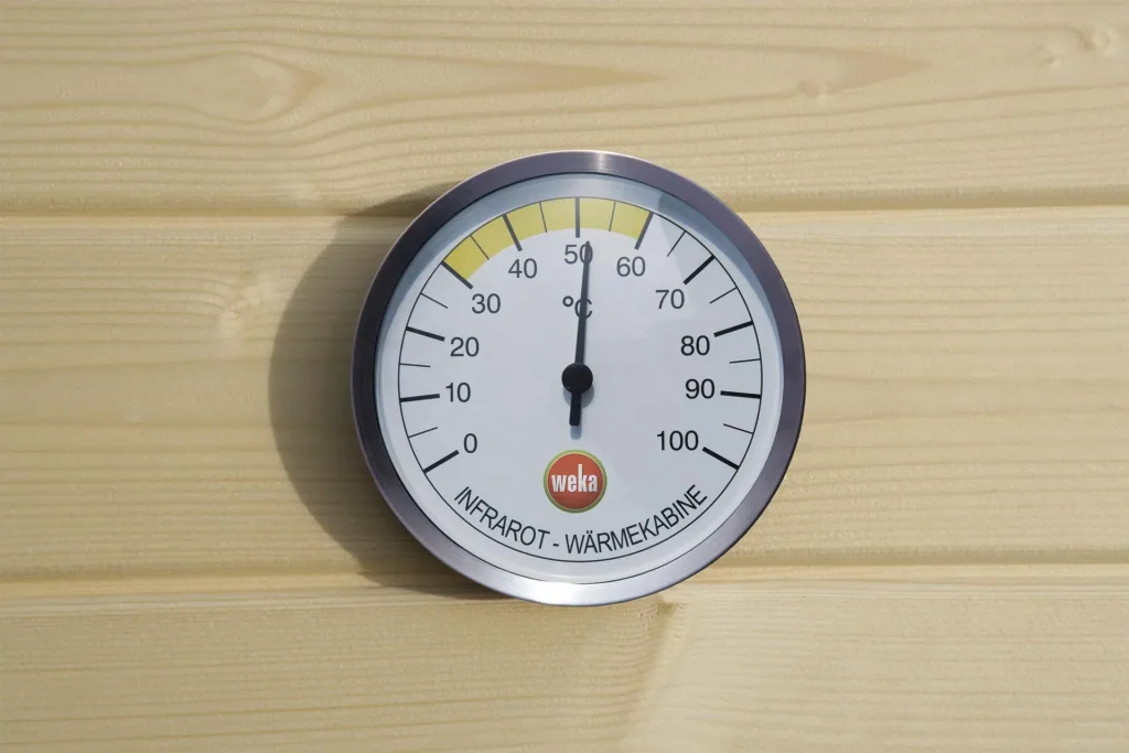 Thermometer for IR cabins