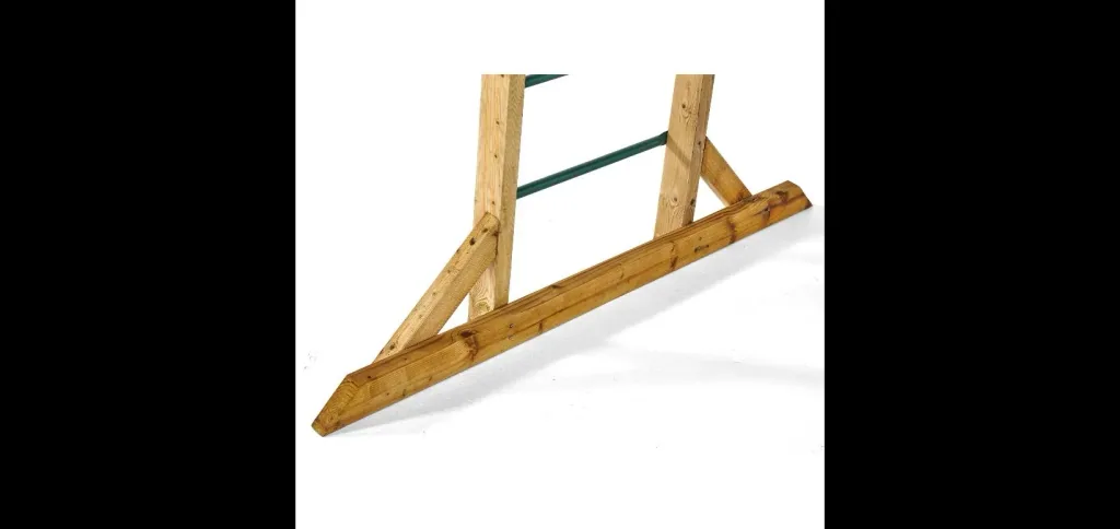 Wooden climbing frame monkey bars, outdoor climbing frame for children, climbing net, ladder, monkey bars