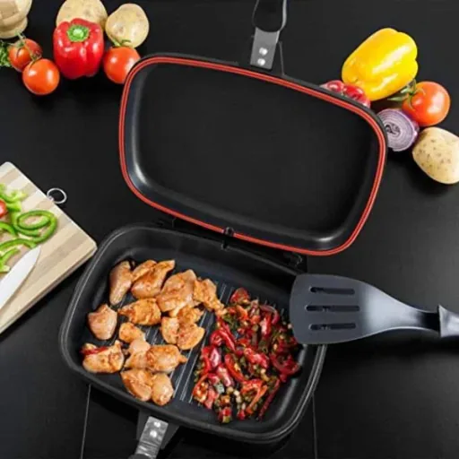 Double pan / Grill pan - 32 cm - g