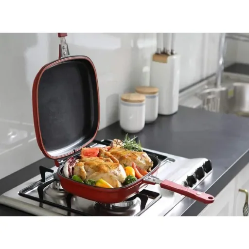 Double pan / Grill pan - 32 cm - g