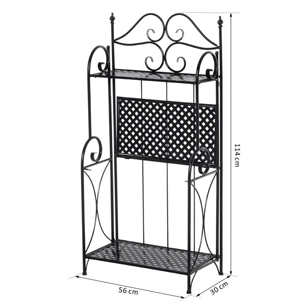 Garden shelf with 3 shelves