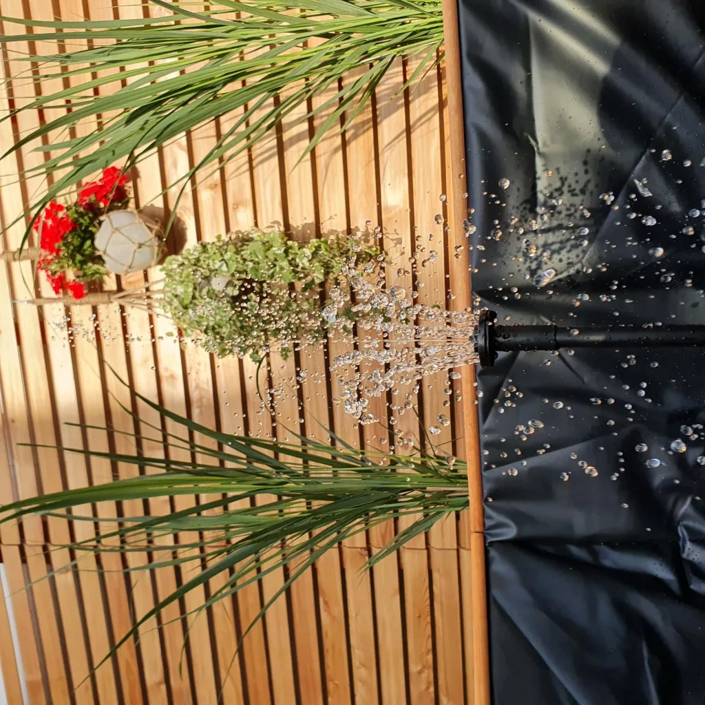 Hexagonal raised pond 125 cm solar