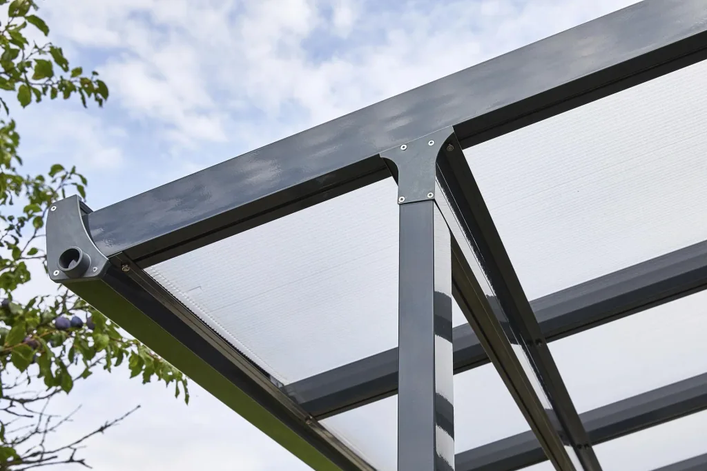 Patio roof kit, color anthracite, 5460 x 3060 mm