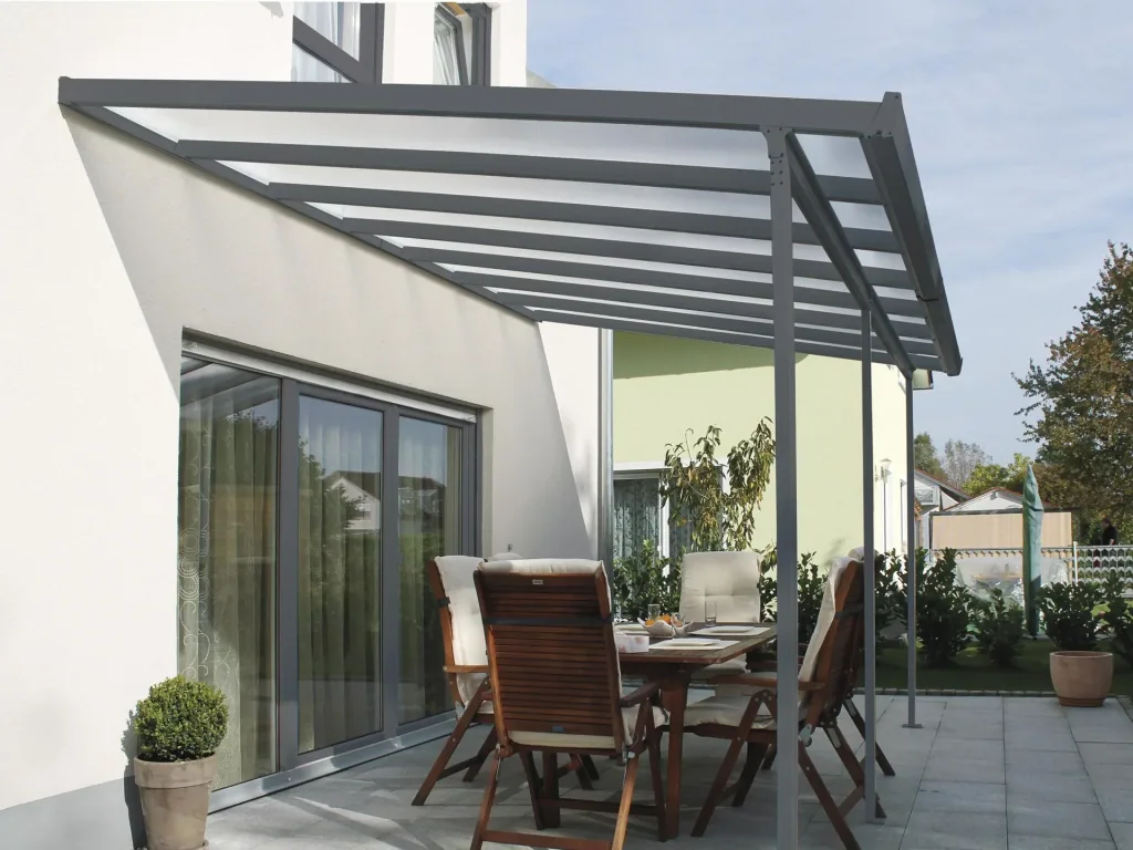 Patio roof kit, color anthracite, 5460 x 3060 mm