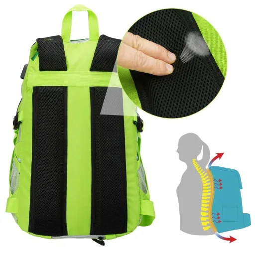 Sports backpack 25L green