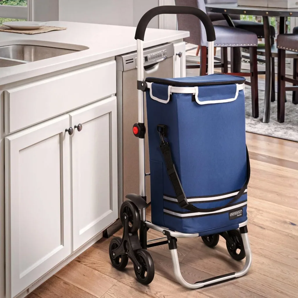 Shopping cart - stair climber - suitable for stairs - blue