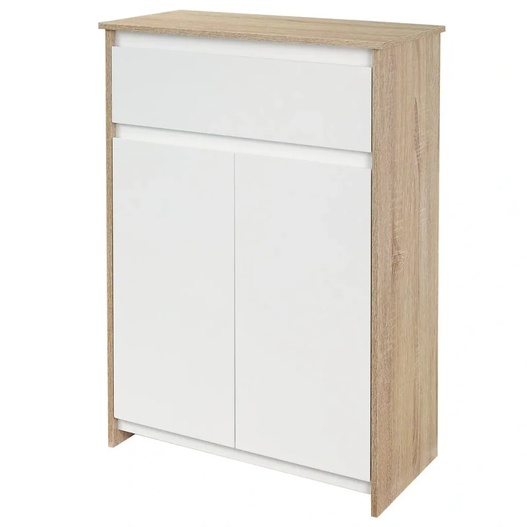 Bathroom cabinet, bathroom dresser, kitchen cabinet, bathroom shelf, standing cabinet with 2 interior shelves and a large drawer, tilt-proof
