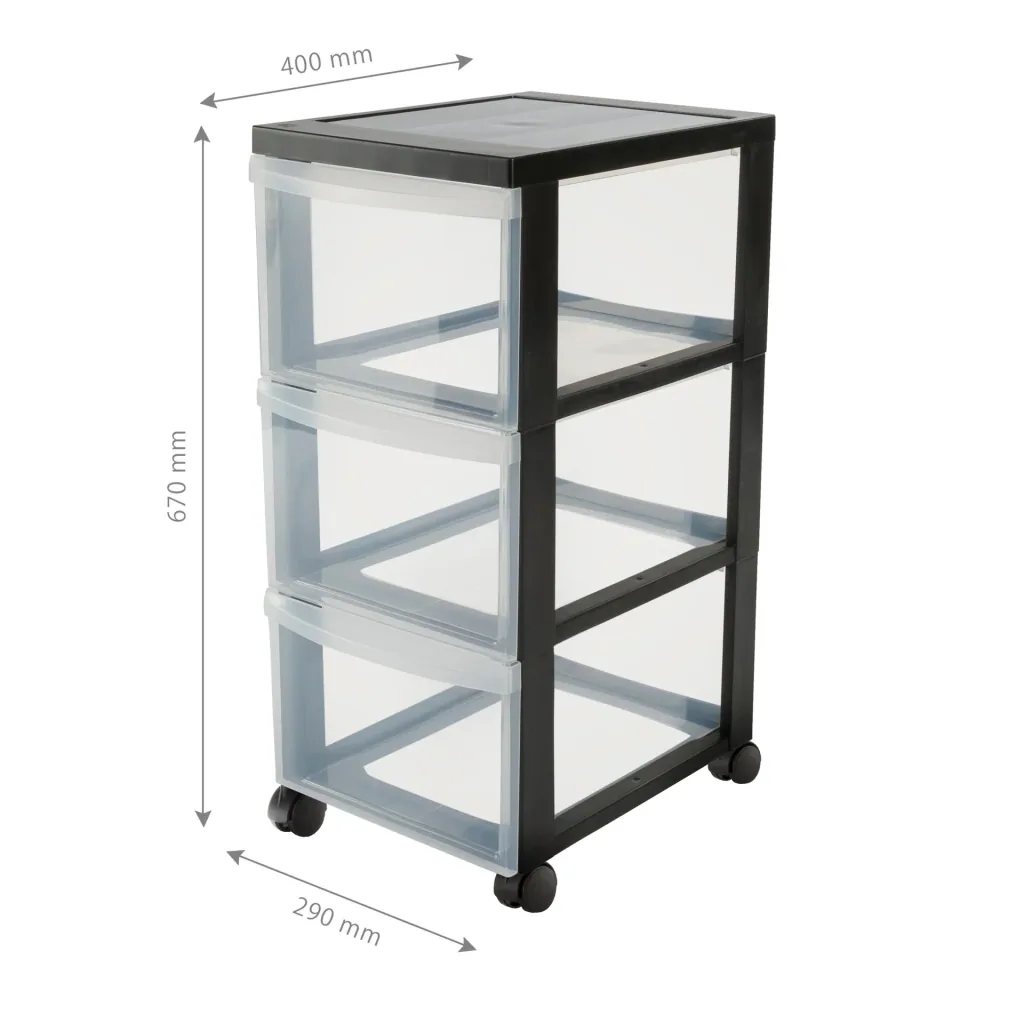 Mobile container DC-304 with 3 high drawers