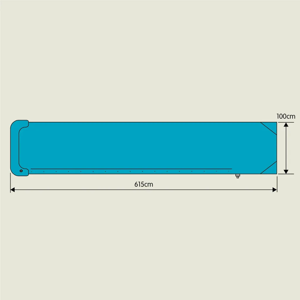 Toys water slide blue 6 m Blue