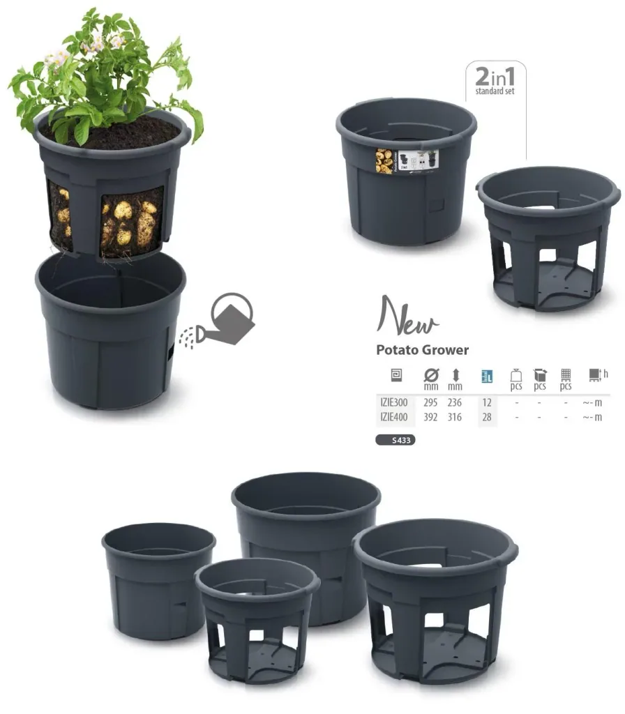 Potato growing pot, diameter 295 mm - anthracite