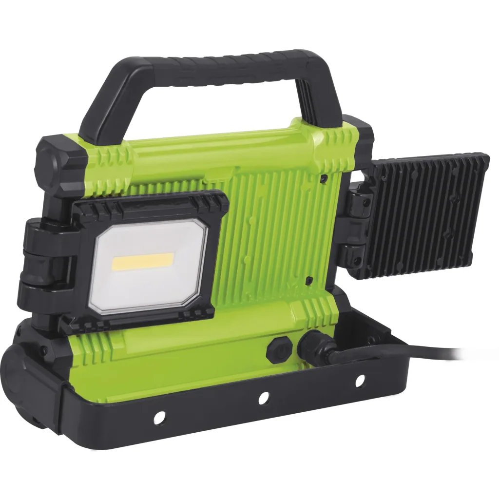 Swiveling LED work light with 3 light surfaces, 50 watts