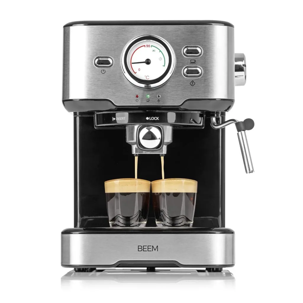 Portafilter machine "Espresso Select", stainless steel, 1100 watts, 15 bar