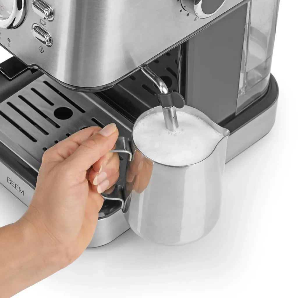 Portafilter machine "Espresso Select", stainless steel, 1100 watts, 15 bar