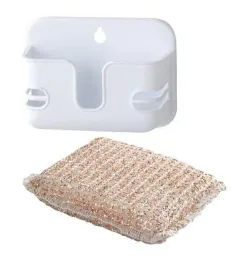 Copper sponge with box + microfiber copper cloths 2 in 1, 2 pcs