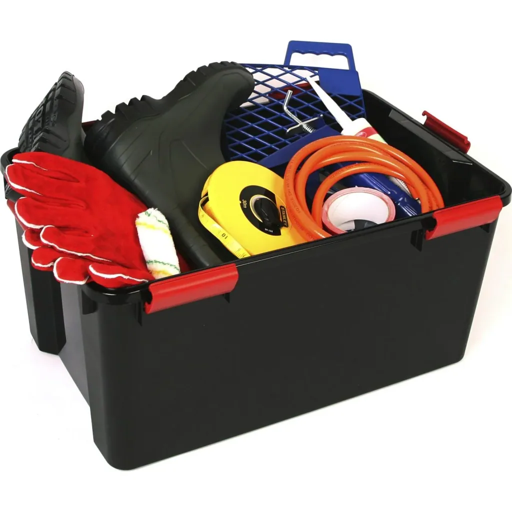 Waterproof box AT-L BkR/C/D, black, 50 liters