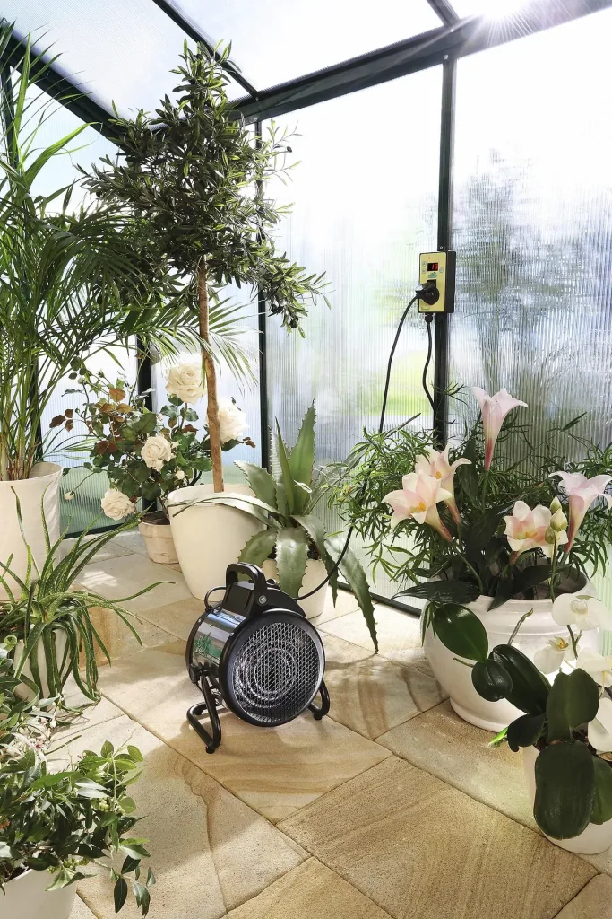 Palma electric fan heater for greenhouses and damp rooms