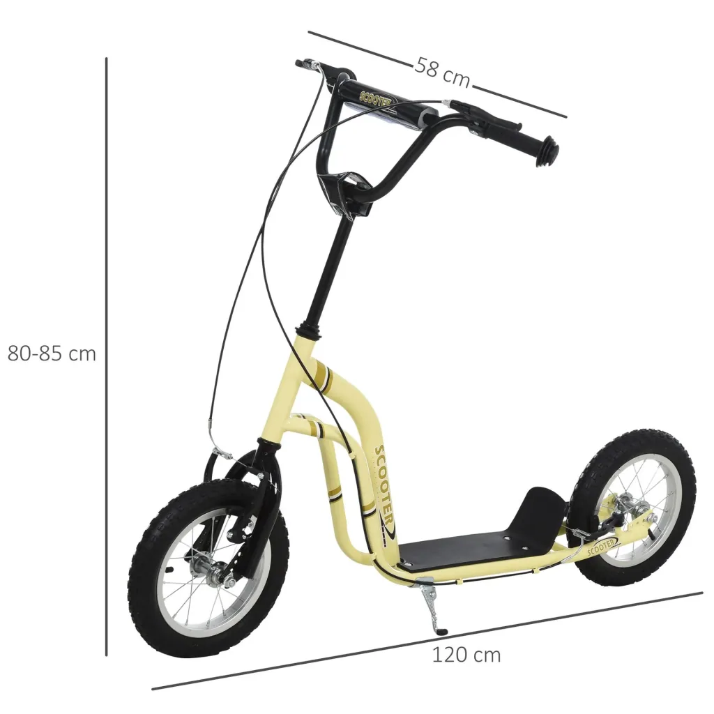 Scooter with handbrake