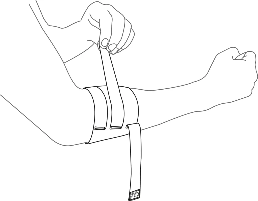Elbow support made from recycled plastic