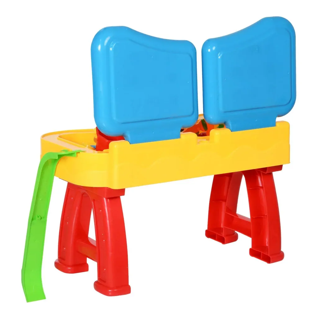 Children's sandpit table with 31-piece accessories