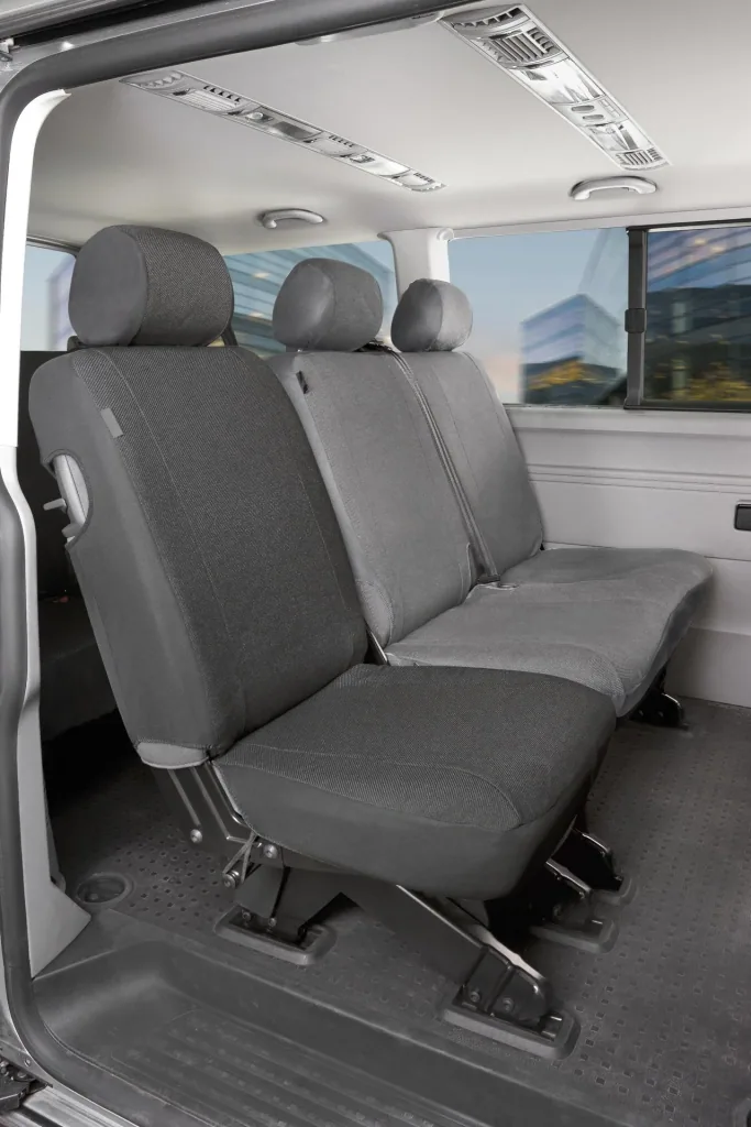Fitted seat covers VW T5 for single rear seat made of fabric from 04/2003 to 06/2015