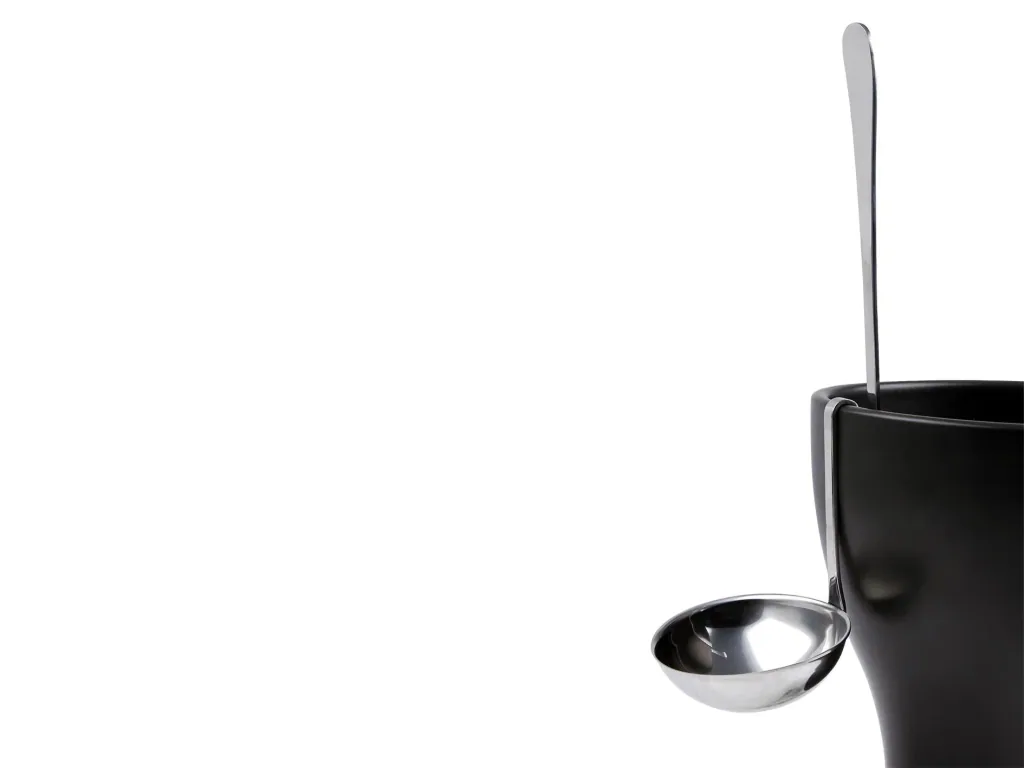 Serving ladle, hanging soup ladle, stainless steel, 25 cm