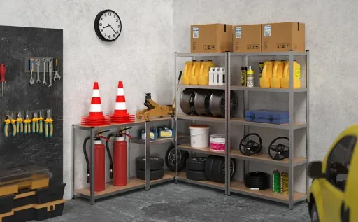 Metal storage rack / shelving unit with 5 shelves - 875kg capacity - (HxWxD) 180x90x40 cm - 175kg per shelf
