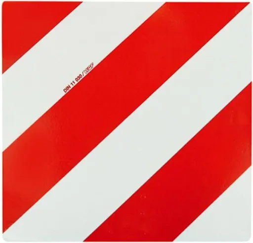 Warning sign foil cut, 423 x 423 mm