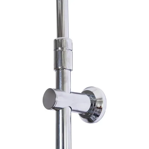 Rain shower shower system hand shower 3 shower modes height adjustable silver