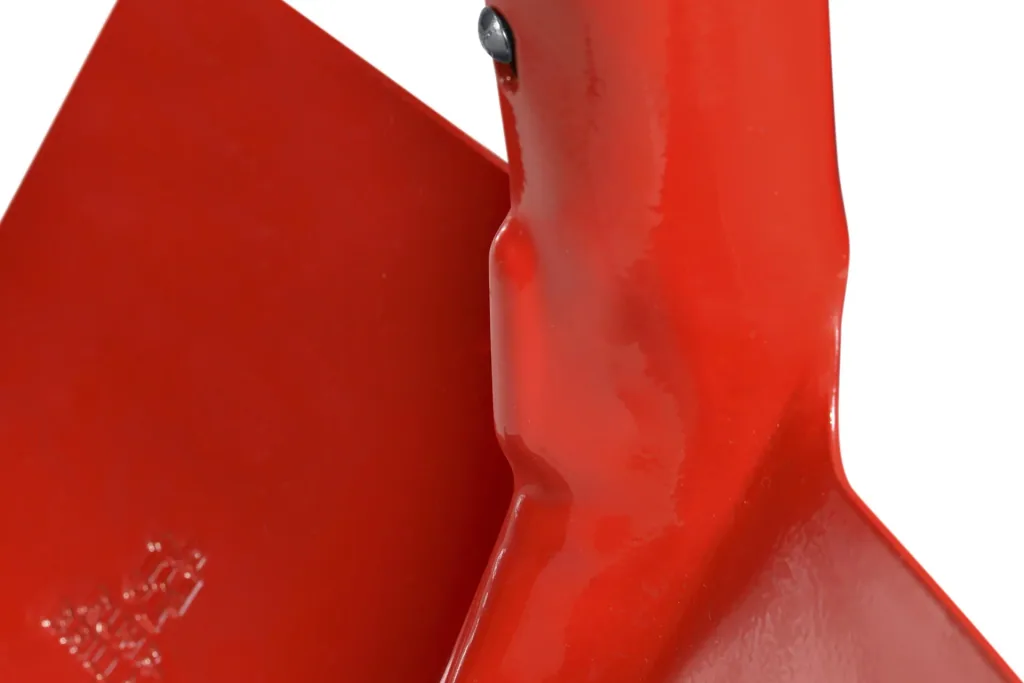 RUHR-BRILLANT, Frankfurt shovel, size 1, hardened, red powder-coated, long ash handle 130 cm