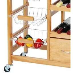 Household goods kitchen trolley brown 66X36X76CM