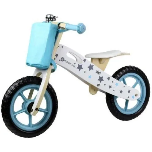 Wooden Walking Bike - 37-44cm - Light Blue