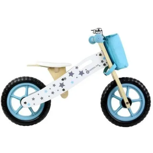 Wooden Walking Bike - 37-44cm - Light Blue