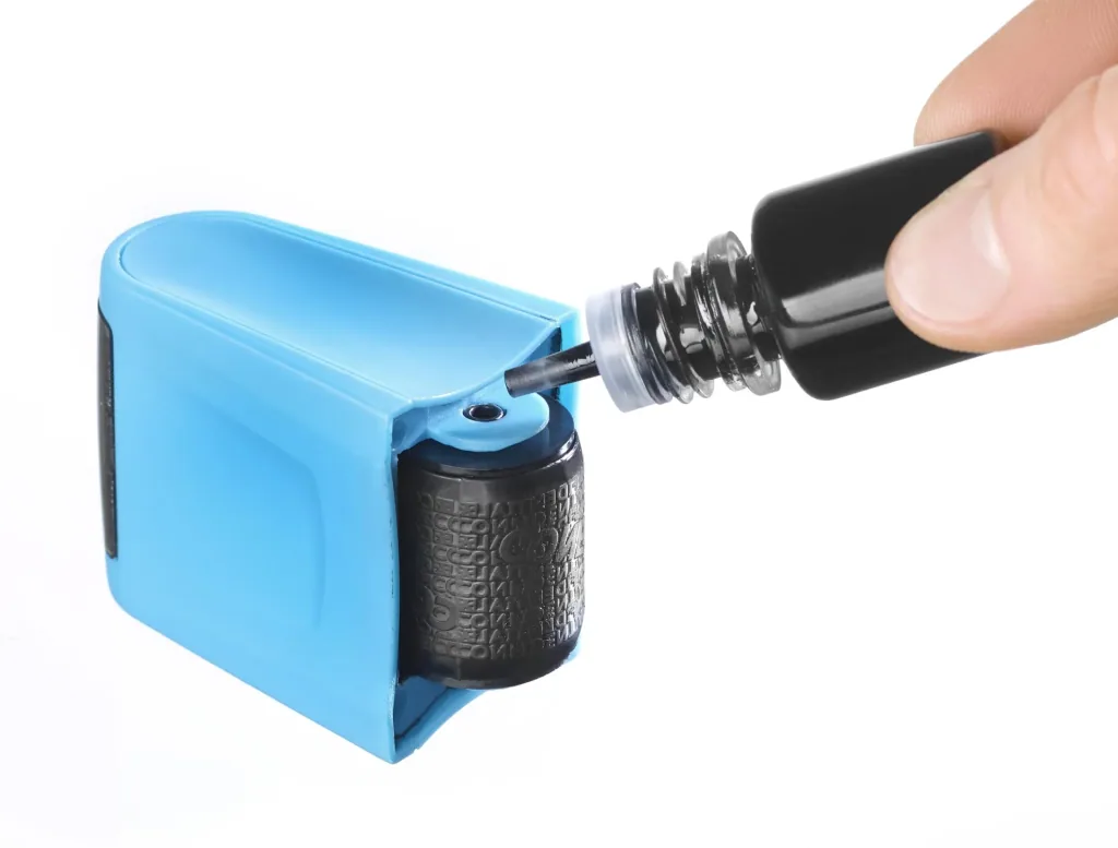 Data protection stamp roller