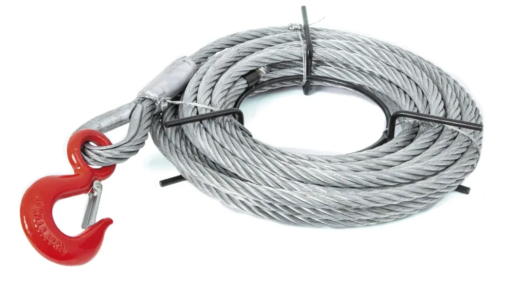 Ropemaster RM32 cable pulley, including lever tube and 20 m rope with hook