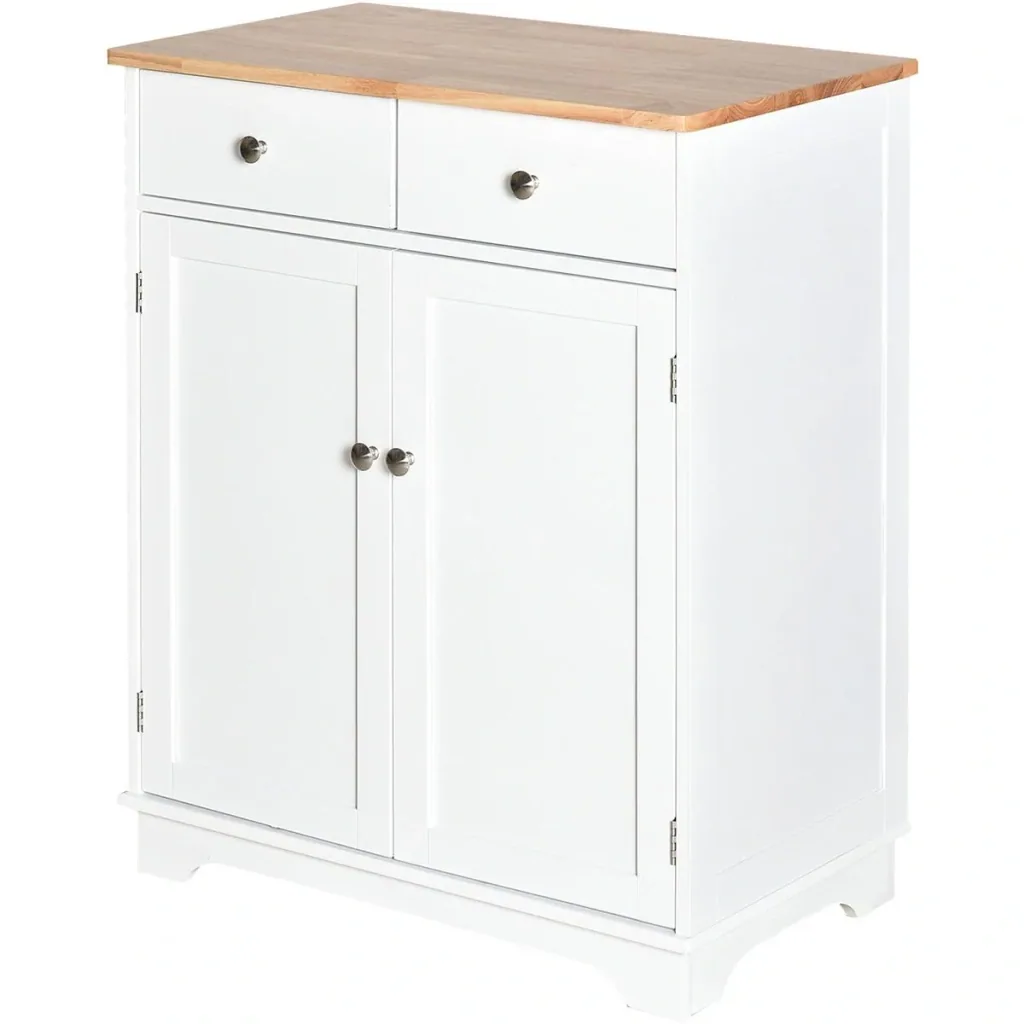 Cabinet with 2 drawers, white