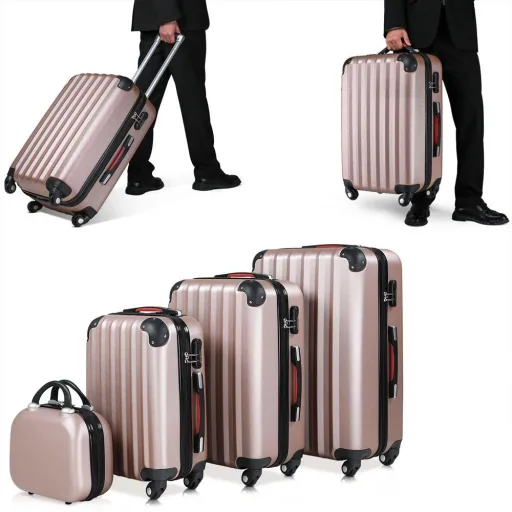Hard-shell case set of 4 pieces Baseline Ros" Beautycase/M/L/XL