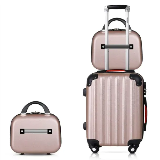 Hard-shell case set of 4 pieces Baseline Ros" Beautycase/M/L/XL