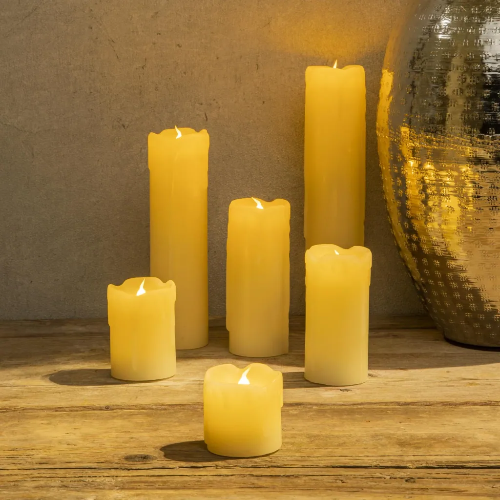 Flameless LED candles - set of 6