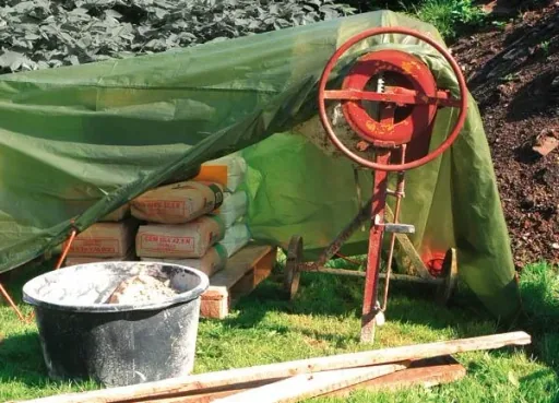 Tarpaulin, plain green, strong 90 g/m², 2 x 3 m