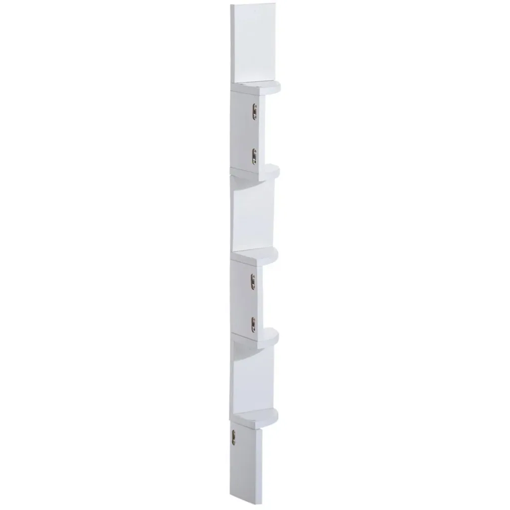 Wall shelf corner shelf bookcase white