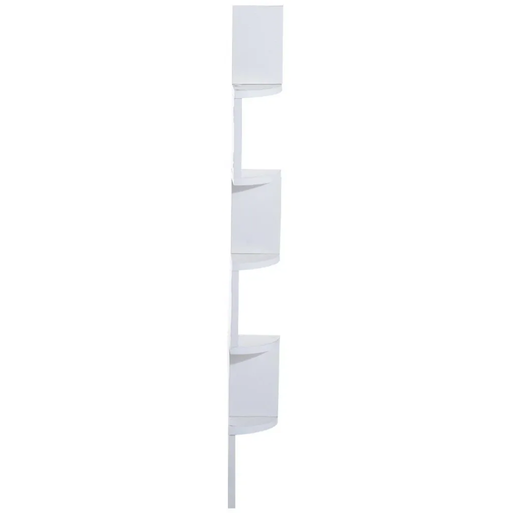 Wall shelf corner shelf bookcase white