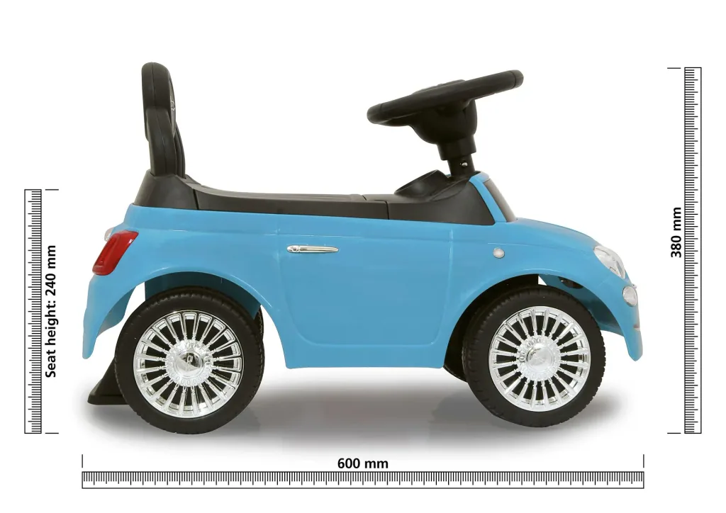 Ride-on Fiat 500 blue