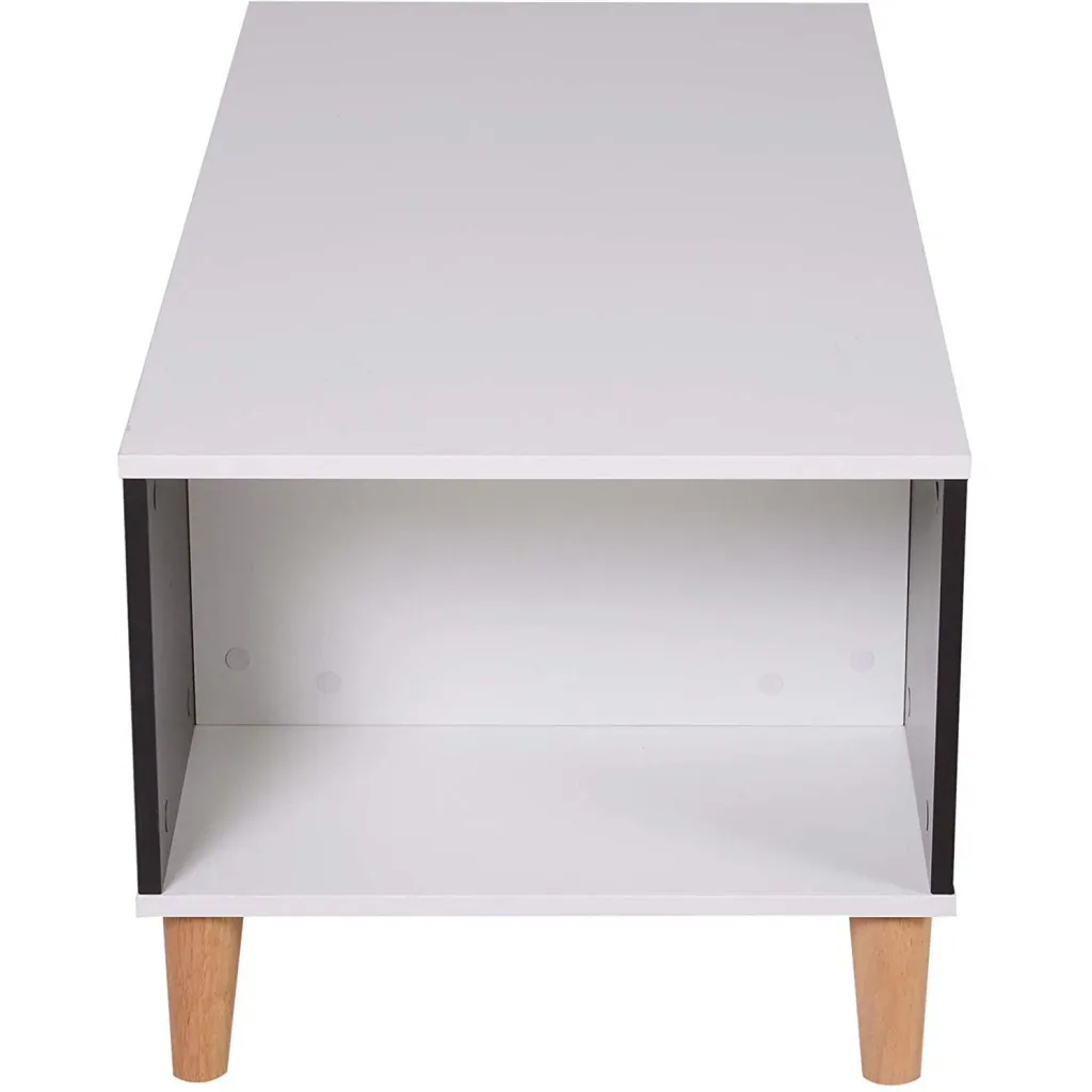 Coffee table with 3 compartments