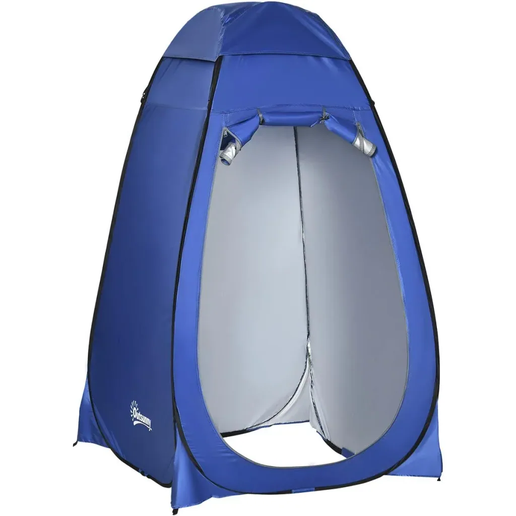 Shower Tent - Toilet or Shower - Waterproof - Blue - Polyester - 120 x 120 x 190 cm
