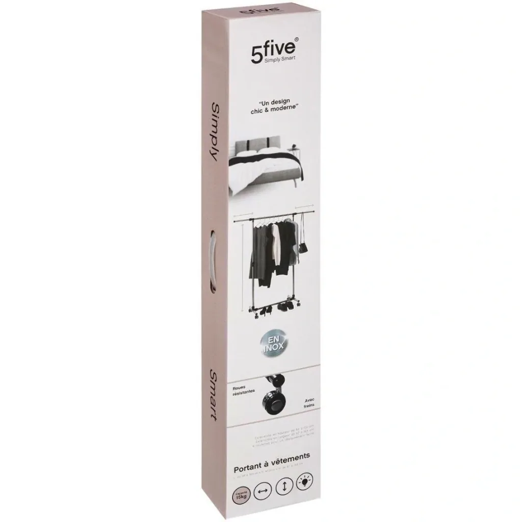 Clothes rack on wheels - SS - 163x42.5x150 cm
