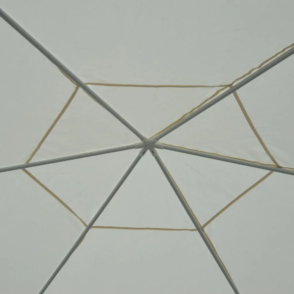 Pavilion 3.9m x 3.9m party tent hexagonal cream
