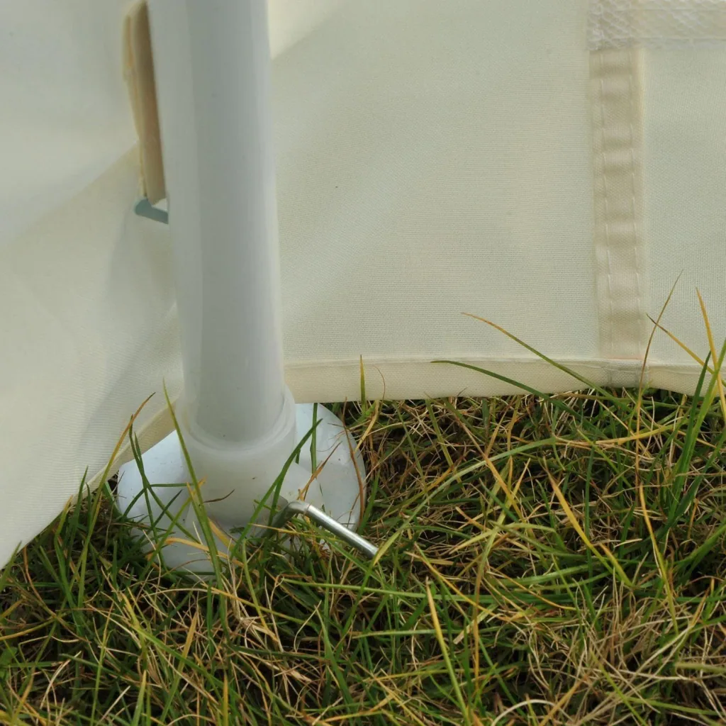 Pavilion 3.9m x 3.9m party tent hexagonal cream